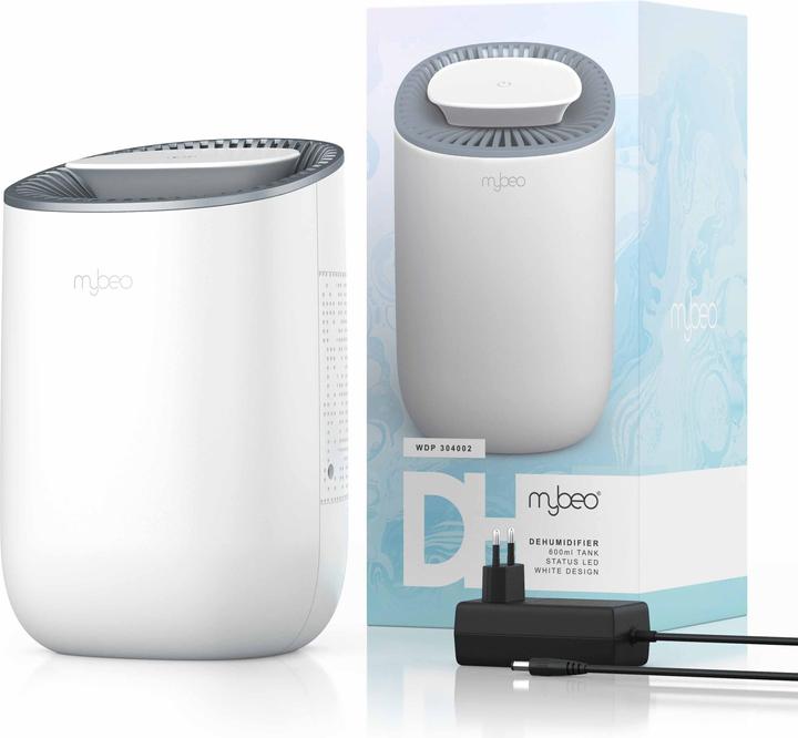 Actual product image Mybeo Luftentfeuchter, elektrischer Entfeuchter, Dehumidifier, Peltier Raumentfeuchter, 600 ml Tank (15 m²)