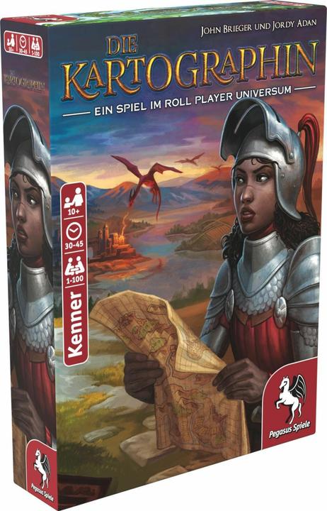 Pegasus 51311G - The cartographer Ära der Helden, Card game, for 1-100 players, ages 10+ (DE edition) (German)