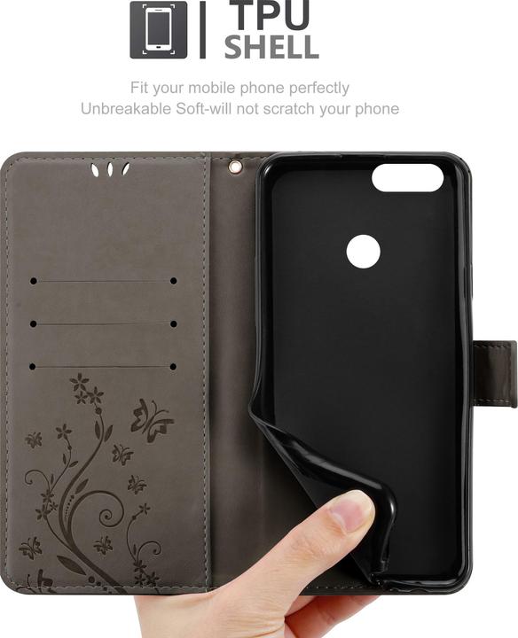 Productafbeelding Cadorabo Bloemen Boekomslag (Honor 7X)