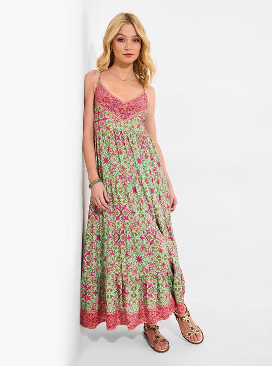 Produktbild Joe Browns Petite Border Print V-Neck Strappy Maxi Dress (14)