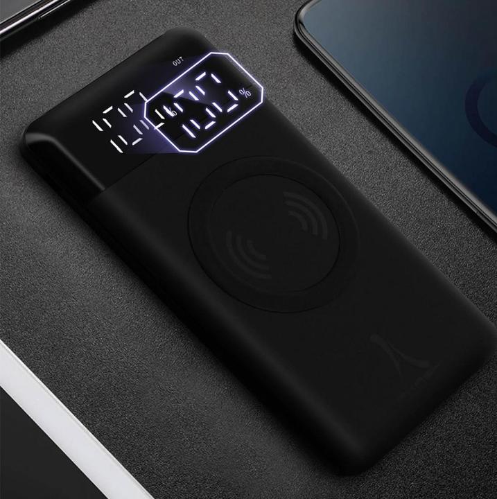 Actual product image Akashi ALTPB8000WIRL 2x USB + USB-C Port & QI Charger (10000 mAh)