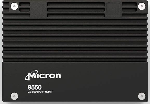 Image du produit Micron 9550 MAX 25600GB NVMe U.2 SSD (25600 Go, 2.5")