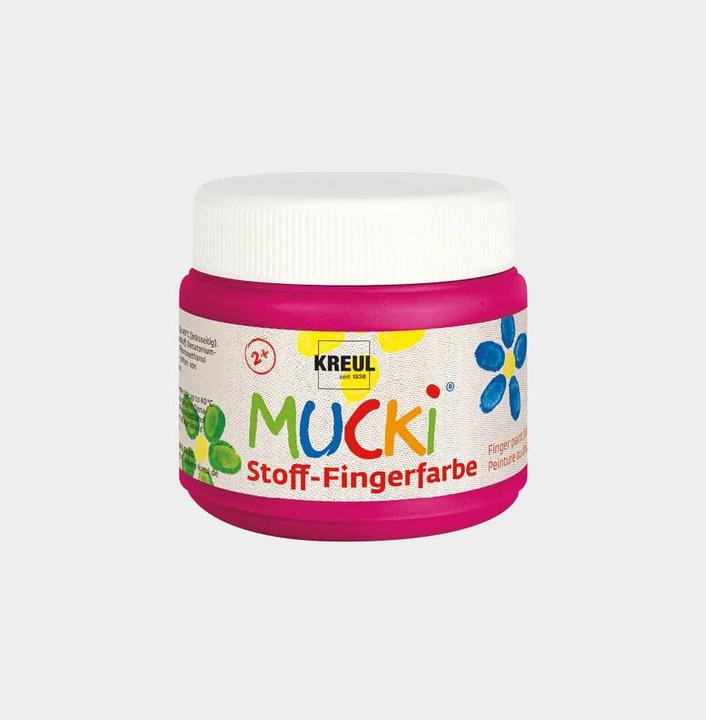 Image du produit Mucki Peinture pour doigt en tissu (Pink, 150 ml)