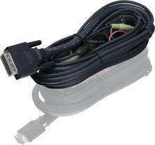 Image du produit Iogear Câble DVI KVM singl link 1,8m.