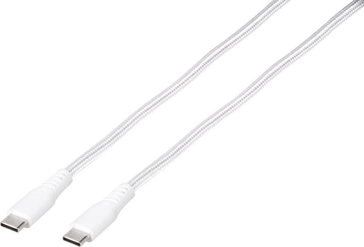 Actual product image Vivanco kabelis USB-C - USB-C LongLife Charging 1.5 m, baltas (62398) (1.50 m, USB 3.2 Gen 2)