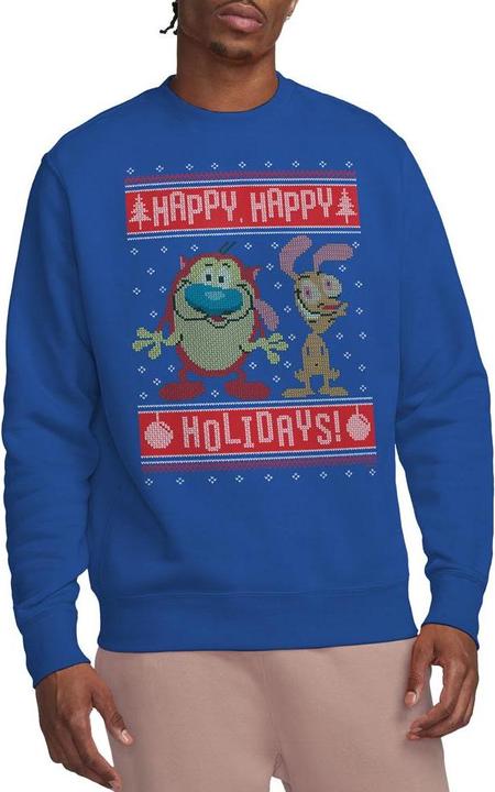 Produktbild Ren & Stimpy Happy Happy Holidays Sweatshirt (S)