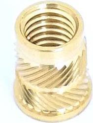 Actual product image Rs Pro M4 Brass Threaded Insert, 6.3mm diameter 5.6mm Dep (M4)