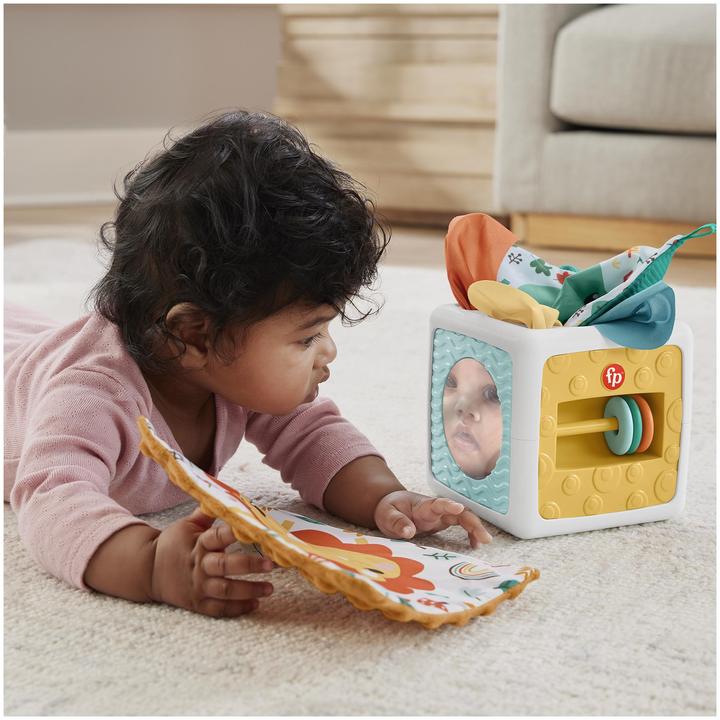 Actual product image Fisher-Price Tissue Fun Activity Cube (German)