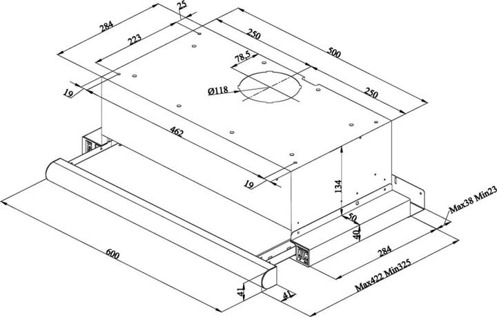 Actual product image Amica FH 17161-1E (Flat-screen hood)