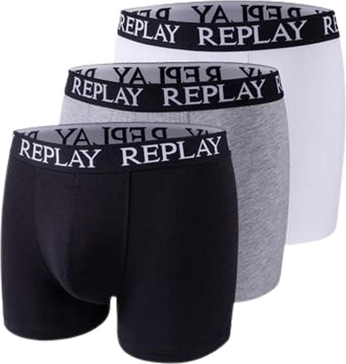 Replay Trunk BOXER Style 01/C Basic Cuff Logo im 3er Pack