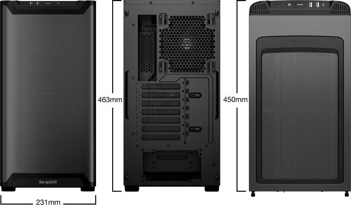 Actual product image be quiet! Pure Base 501 (ATX, mATX, Mini-ATX)