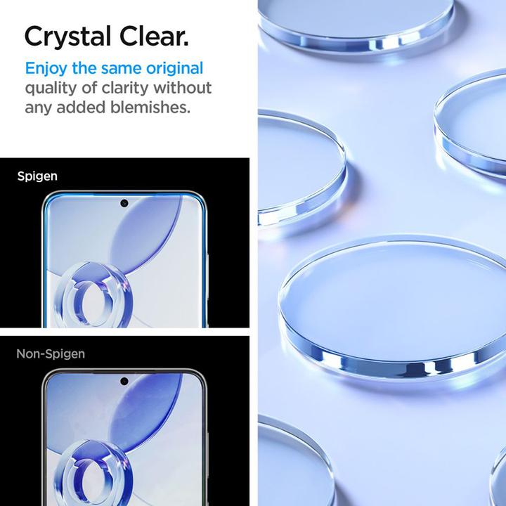 Actual product image Spigen Glas.TR Sam S24 S921 "EZ FIT" 2szt. szkło hartowane AGL07440 (2 Piece, Samsung Galaxy S24, Samsung Galaxy S25)