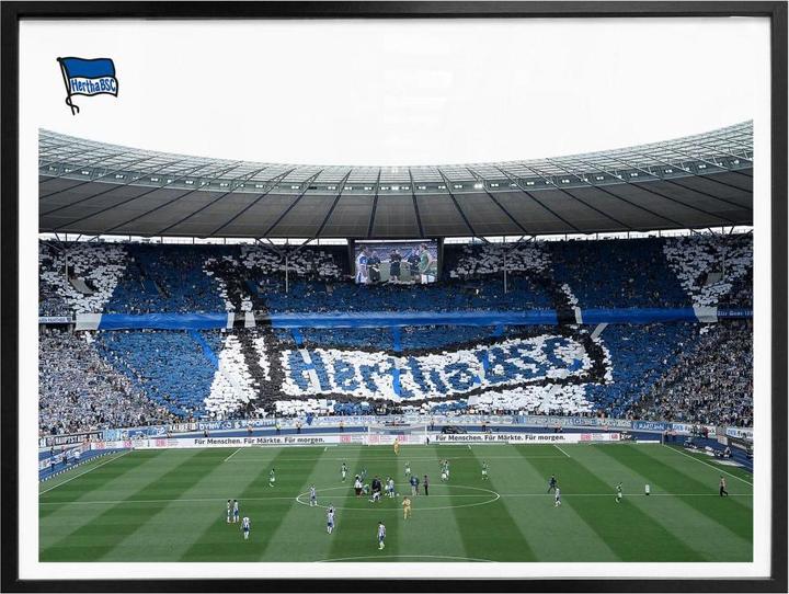 Actual product image Hertha BSC Game start in the stadium (30 x 24 cm)