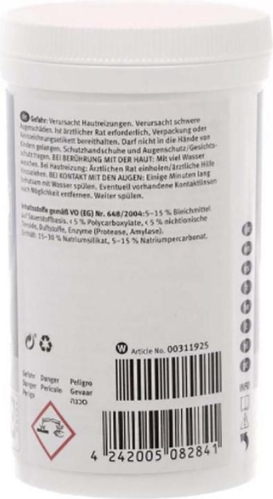 Nutritional values and ingredients Siemens Washing machine cleaner