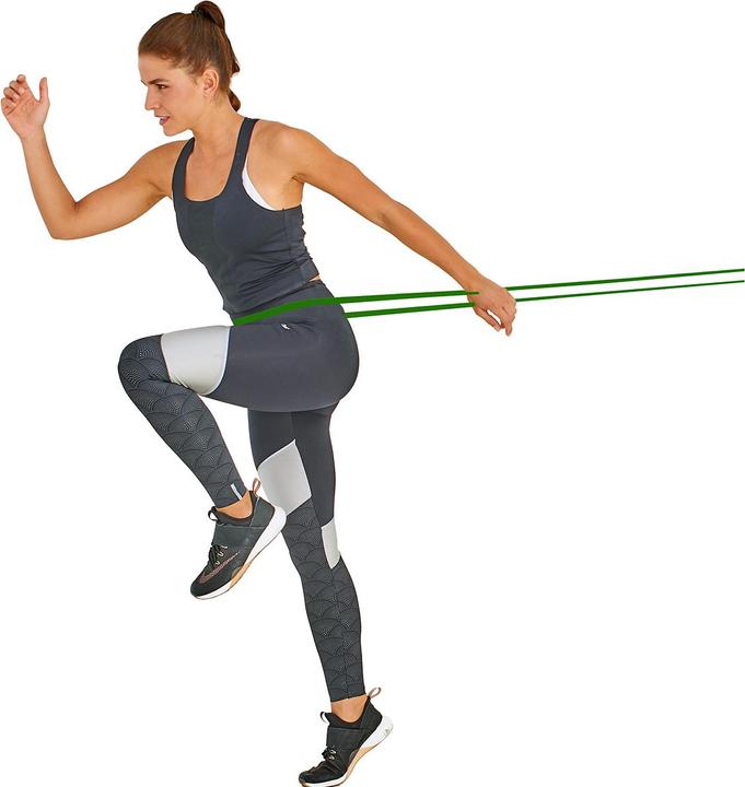 Actual product image Schildkröt Super Band Light, 21 mm, green resistance band made of premium latex, easy transport (2.08 m)