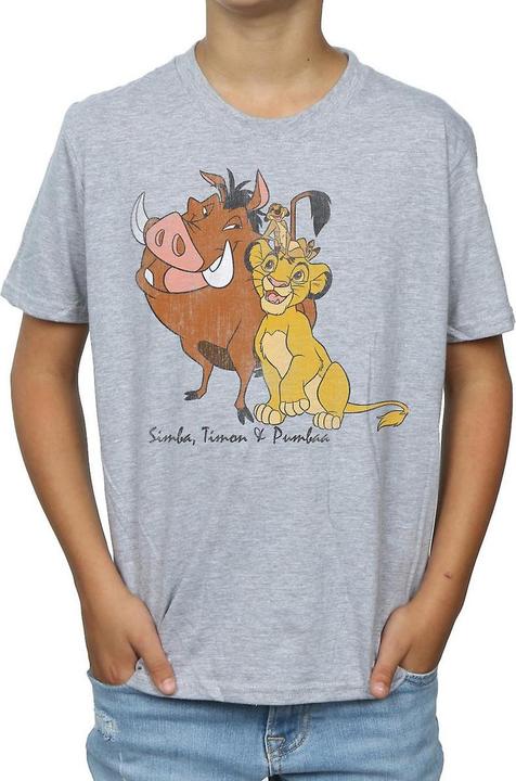Image du produit The Lion King T-shirt classique Simba Timon et Pumba pour garçons (152, 158)