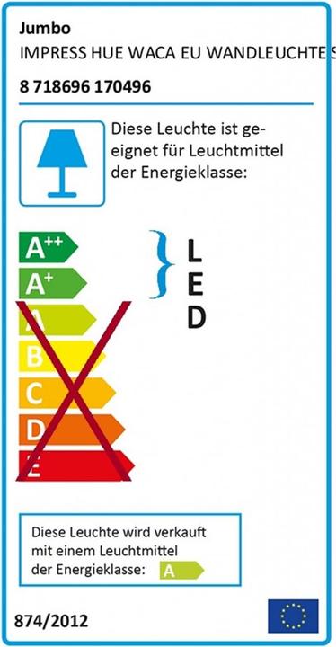 Energy Label Philips Hue Imprint Base (1200 lm)