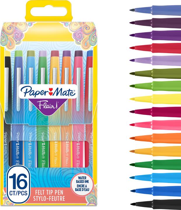 Actual product image Paper Mate Flair Set (Multicoloured, 16 x)