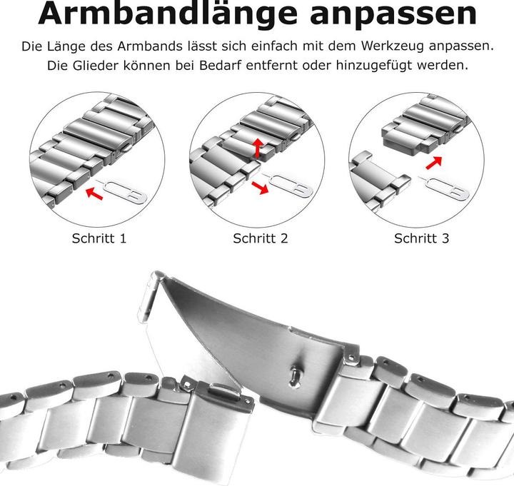 Actual product image Pedea Titanium watch strap (20 mm, Titanium)