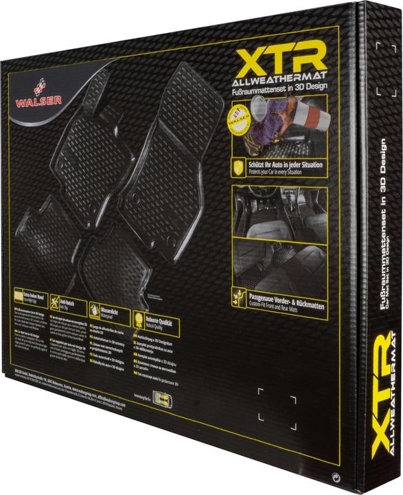 Image du produit Walser Tapis en caoutchouc XTR pour Toyota Corolla à hayon (E21) 01/2019-aujourd'hui (2 tapis avant + 2 tapis arrière)