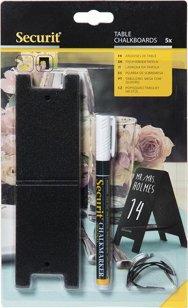Produktbild Securit Tisch-Kreidetafel TAG TAG-SBS-W schwarz 8.5x5x0.5cm