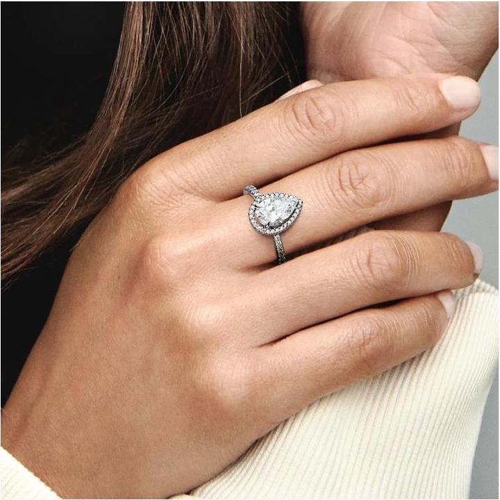 Produktbild Pandora Funkelnder Birnen Kranz Ring (56, 925 Silber)
