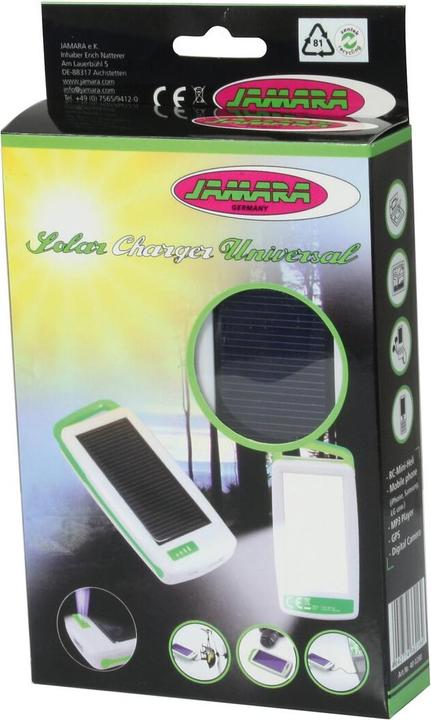 Actual product image Jamara Solar Charger Universal