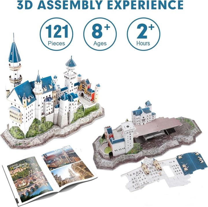 Immagine prodotto Cubicfun 3D Puzzle Schloss Neuschwanstein 121 Teile (121 pezzi)