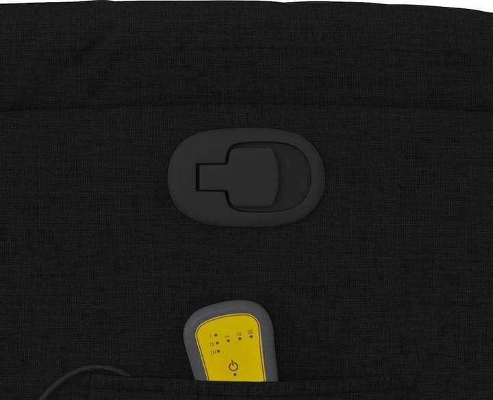 Actual product image VidaXL Massage chair black fabric,Colour: Black,Material: Fabric