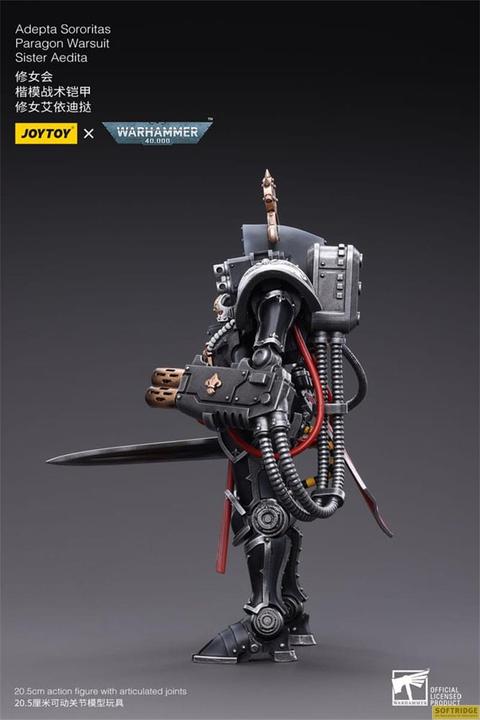 Actual product image Joy Toy Warhammer 40k Action Figure 1/18 Adepta Sororitas Paragon Warsuit Sister Aedita 12 cm