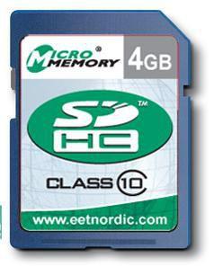 CoreParts 4GB SDHC-kaart klasse 10 (4 GB, SDHC, U1)