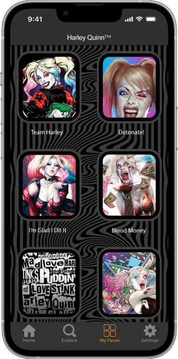Produktbild Moby Fox Armband Smartwatch Harley Quinn Mad Love 22 mm (22 mm, Edelstahl, Silikon)