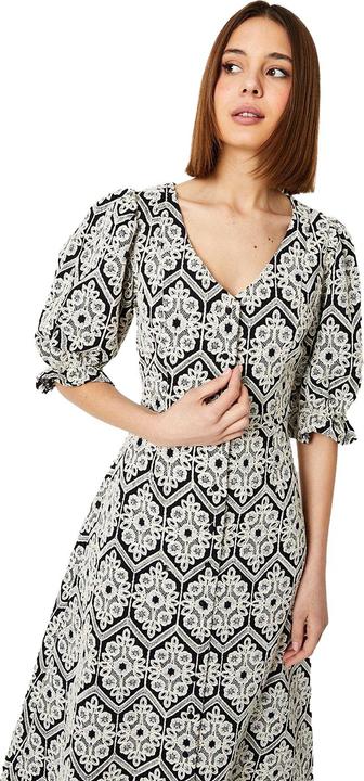 Immagine prodotto Dorothy Perkins Vestito Midi Broderia Pulsante Passante Donna (38 D)