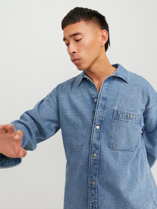 Produktbild Jack & Jones Wide Fit Jeanshemd Jeanshemd (XL)
