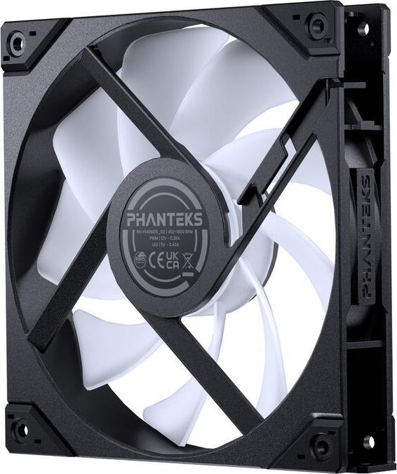 Produktbild Phanteks M25 Gen2 PWM D-RGB Lüfter, 3er-Pack - 140mm, schwarz (140 mm, 3 x)