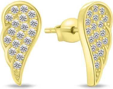 Produktbild Brilio Silver - Delicate gold-plated earrings Angel wings EA743Y