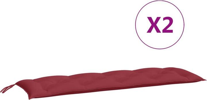 Produktbild VidaXL Gartenbank-Auflagen 2 Stk. O x ford-Gewebe (150 x 50 x 7 cm)