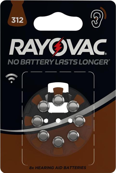Actual product image Rayovac Acoustic 312 (8 pcs., A312, 180 mAh)