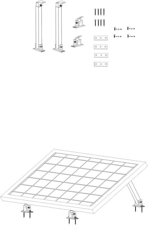 Actual product image Enjoy solar Bracket (Solar system mounting material)