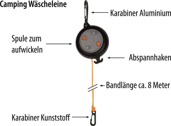 Produktbild Calima Wäscheleine 46059 (8 m)
