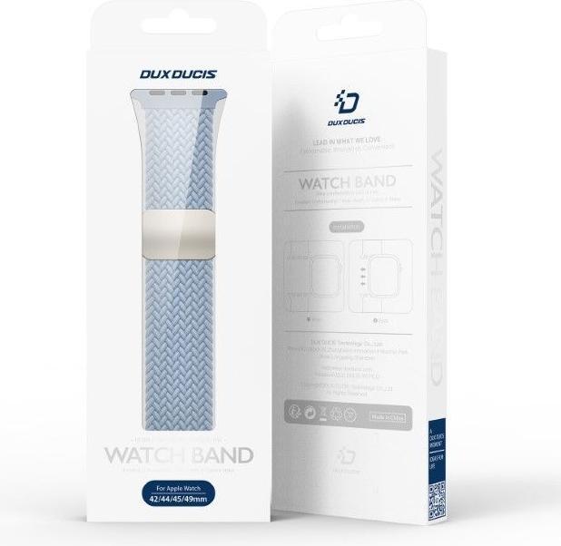 Immagine prodotto Dux Ducis Bracciale Mixture Pro per Apple Watch 42mm/44mm/45mm/49mm - Azzurro (49 mm, 42 mm, 44 mm, 45 mm, Nylon)