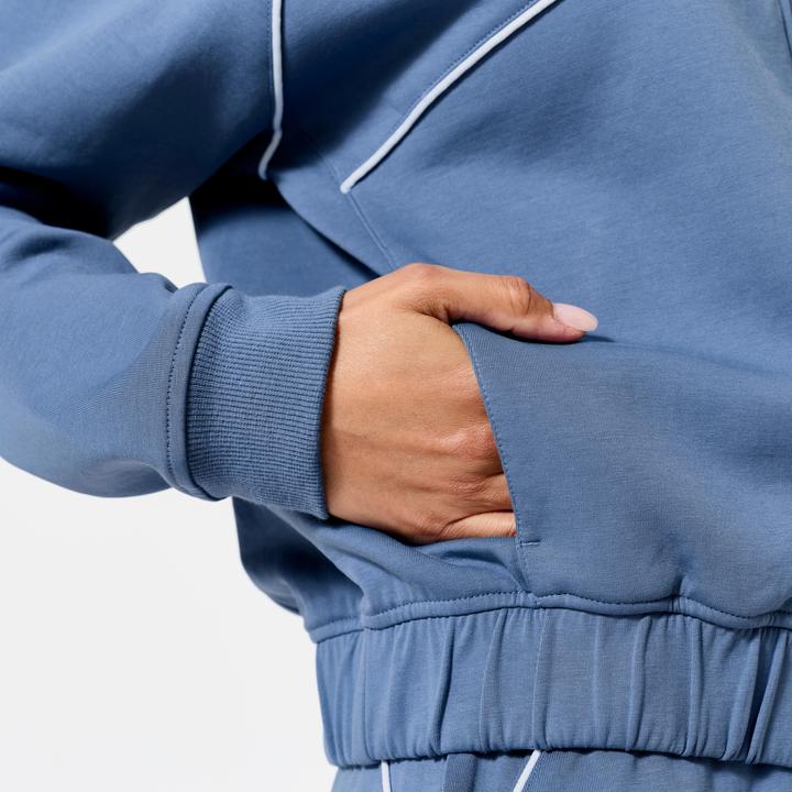 Immagine prodotto Domyos Bomberjacke mit Reissverschluss Damen blau mit weiss (L)