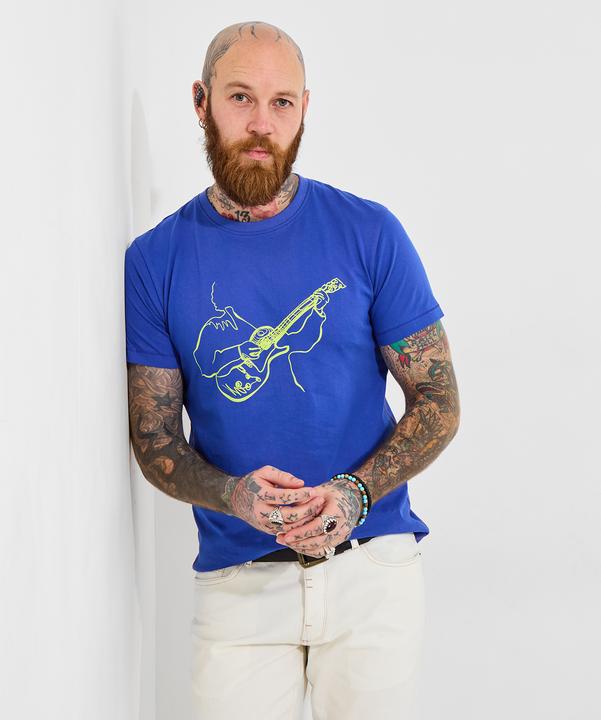 Produktbild Joe Browns Guitar Sketch Graphic Acid Wash Short Sleeve T-Shirt (XL)