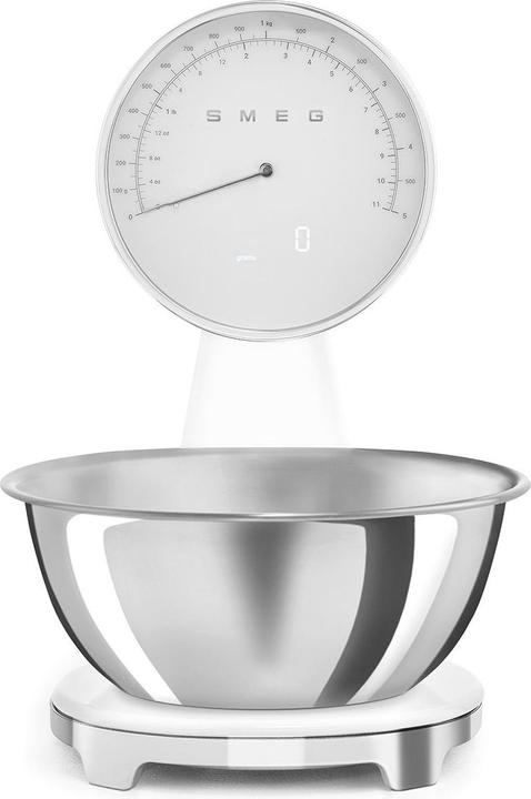 Smeg KSF01WHWW Keukenweegschaal, wit
