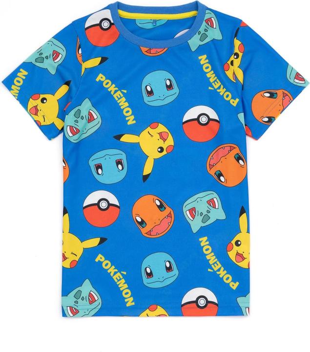 Actual product image Pokémon Childrens/Kids Face Short Pyjama Set (Pack of 2) (110)