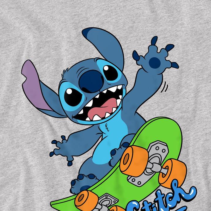 Actual product image Lilo & Stitch Childrens/Kids Skateboard T-Shirt (116)