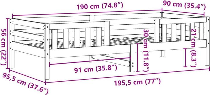 Image du produit VidaXL Kostandin (90 x 190 cm)