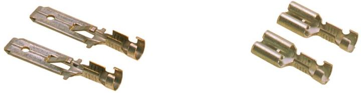 Produktbild Lapp Kabel Flachstecker Steckbreite: 6.3 mm Steckdicke: 0.8 mm 180 ° Unisoliert Metall 63501022 100 St.