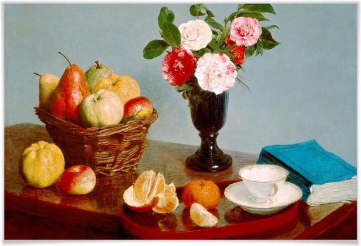 Immagine prodotto Trenddeko Fantin-Latour - Natura morta (90 x 60 cm)