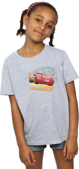 Actual product image Cars Girls Lightning McQueen Cotton T-Shirt (140, 146)